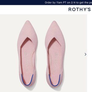 Rothy's Point in Blush Pink 10.5-  DISCONTINUED
